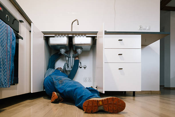 Professional Drain Cleaning technician working in Albemarle, NC